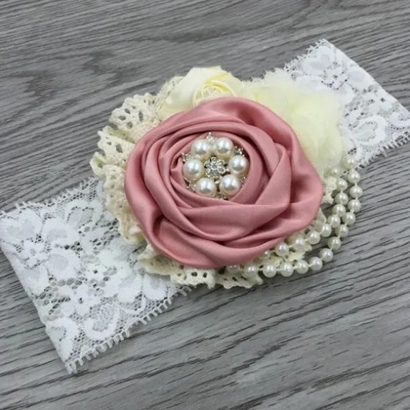Store Princesse Fleurie Bandeau Bébé Grosse Fleur