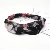 Fashion Princesse Fleurie Bandeau Fleur Noir