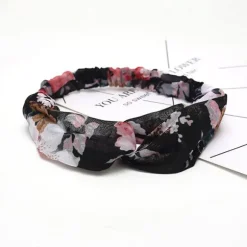 Fashion Princesse Fleurie Bandeau Fleur Noir