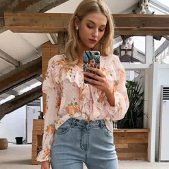 New Princesse Fleurie Blouse à Fleurs Fluide