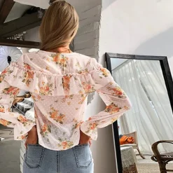 New Princesse Fleurie Blouse à Fleurs Fluide