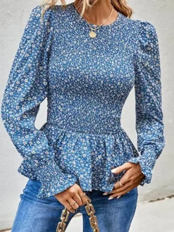 Discount Princesse Fleurie Blouse Fleurie Bleue