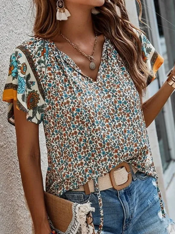 Sale Princesse Fleurie Blouse Fleurie Hippie Chic