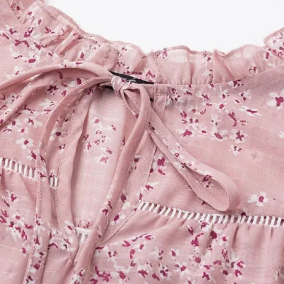 Clearance Princesse Fleurie Blouse Fleurie Rose