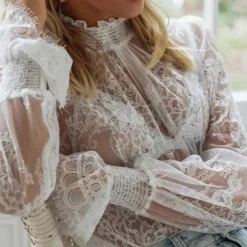 Best Sale Princesse Fleurie Blouse Fleurie Transparente