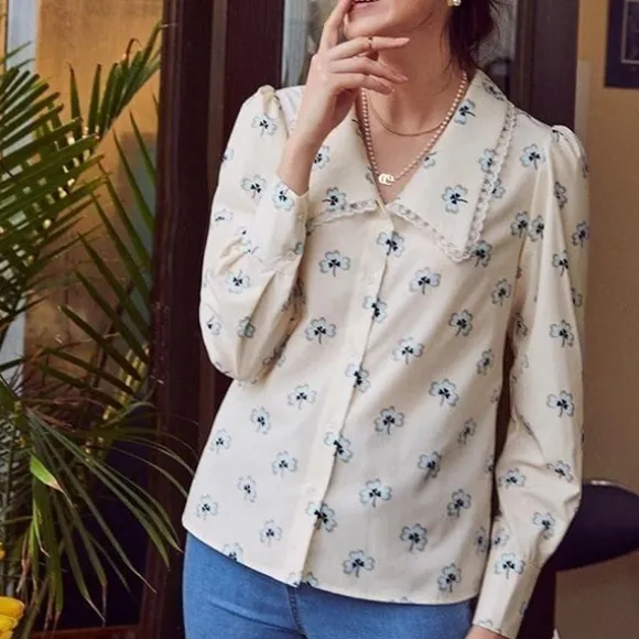Flash Sale Princesse Fleurie Blouse Fleurie Vintage