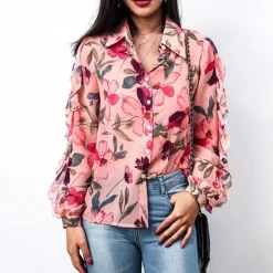 Flash Sale Princesse Fleurie Chemise Imprimée Fleurie Femme