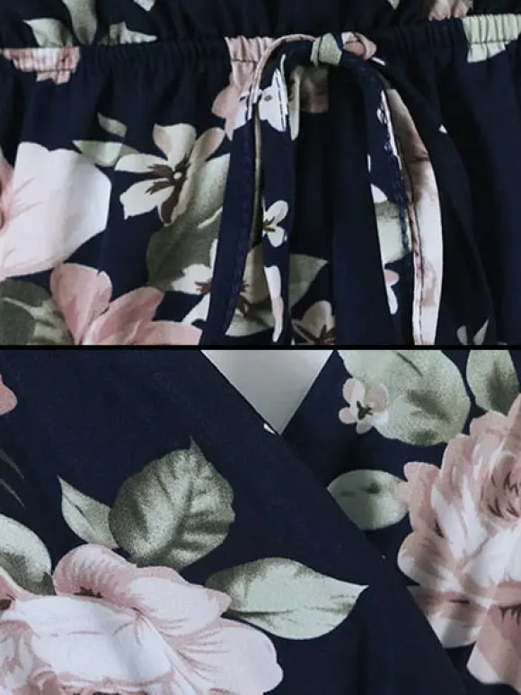 Fashion Princesse Fleurie Combinaison Imprimé Fleuri