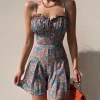 New Princesse Fleurie Combishort Fleuri Effet Robe