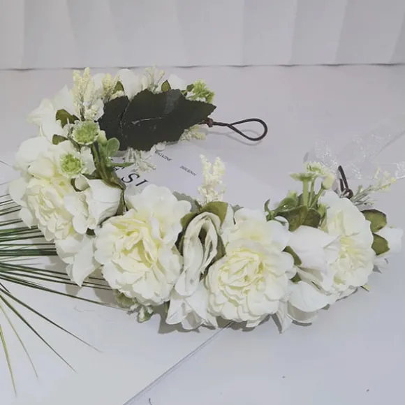 Shop Princesse Fleurie Couronne de Fleurs Blanches