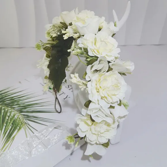 Shop Princesse Fleurie Couronne de Fleurs Blanches