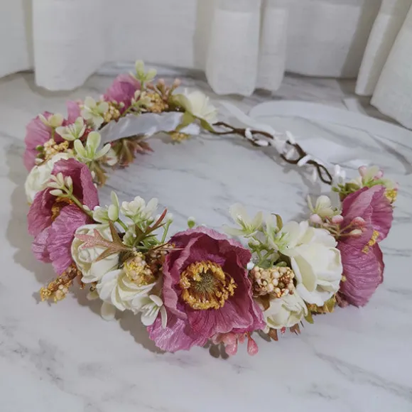 Outlet Princesse Fleurie Couronne de Fleurs Demoiselle d'Honneur