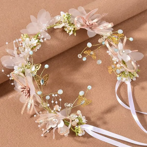 New Princesse Fleurie Couronne de Fleurs Petite Fille