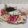 Cheap Princesse Fleurie Couronne de Fleurs Rose