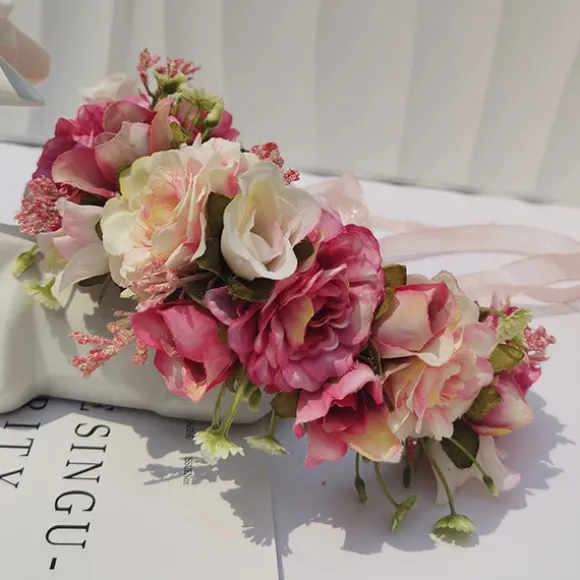 Cheap Princesse Fleurie Couronne de Fleurs Rose