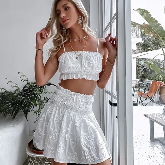 Best Sale Princesse Fleurie Ensemble Jupe Fleurie Courte
