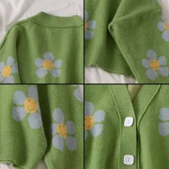 New Princesse Fleurie Gilet Fleuri Oversize