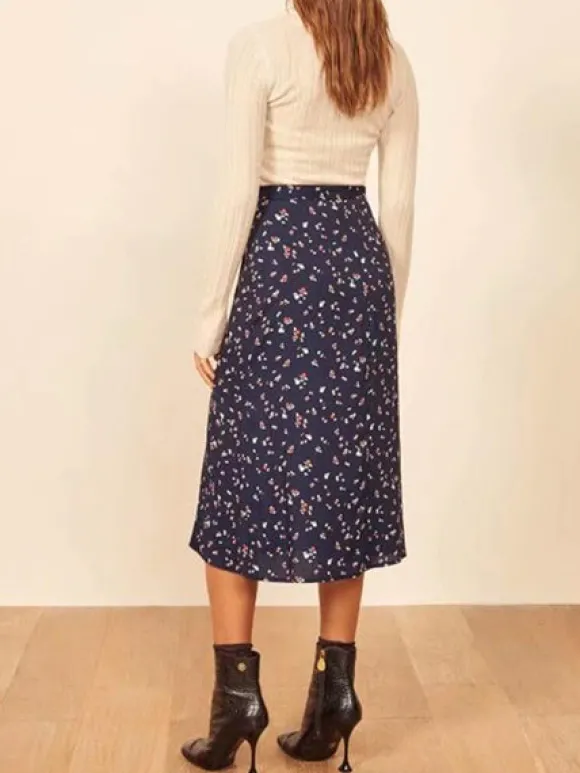 Shop Princesse Fleurie Jupe Crayon Fleurie