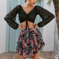 Flash Sale Princesse Fleurie Jupe Fleurie Courte Froufrou