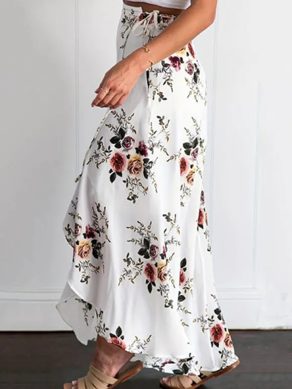 Best Princesse Fleurie Jupe Longue Blanche Fleurie
