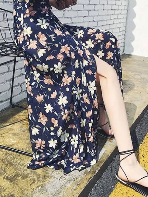 Online Princesse Fleurie Jupe Longue Fleurie Hiver
