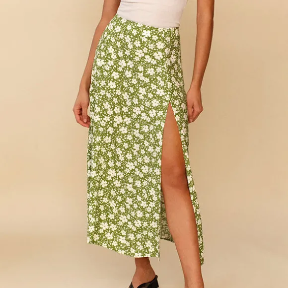 New Princesse Fleurie Jupe Longue Fleurie Taille Haute