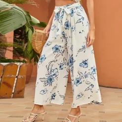 Discount Princesse Fleurie Pantalon Blanc Fleuri
