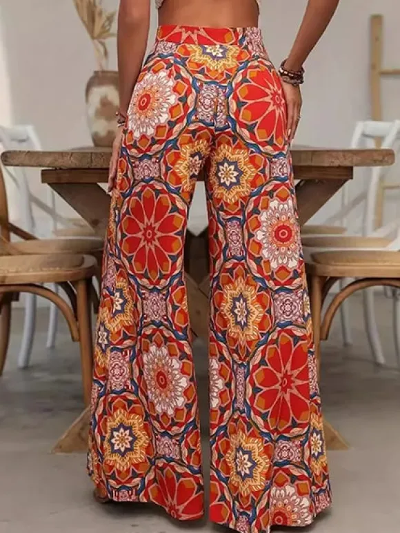Flash Sale Princesse Fleurie Pantalon Palazzo Fleuri