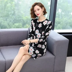 New Princesse Fleurie Pull Fleurie Long Femme