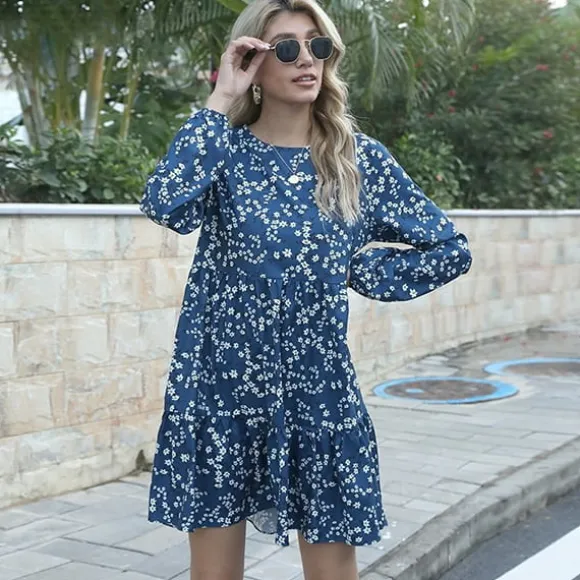 Shop Princesse Fleurie Robe Ample Fleurie Courte