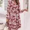 Online Princesse Fleurie Robe Blanche Fleurs Rose