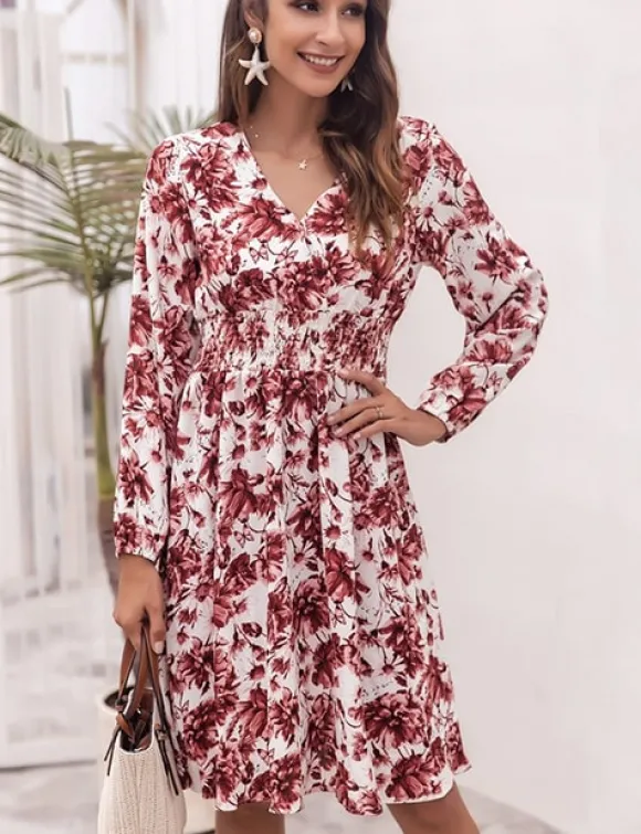 Online Princesse Fleurie Robe Blanche Fleurs Rose