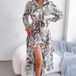 Online Princesse Fleurie Robe Chemise Fleurie Longue