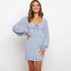 Flash Sale Princesse Fleurie Robe Courte Droite Fleurie
