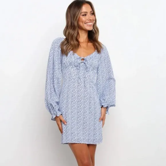 Flash Sale Princesse Fleurie Robe Courte Droite Fleurie