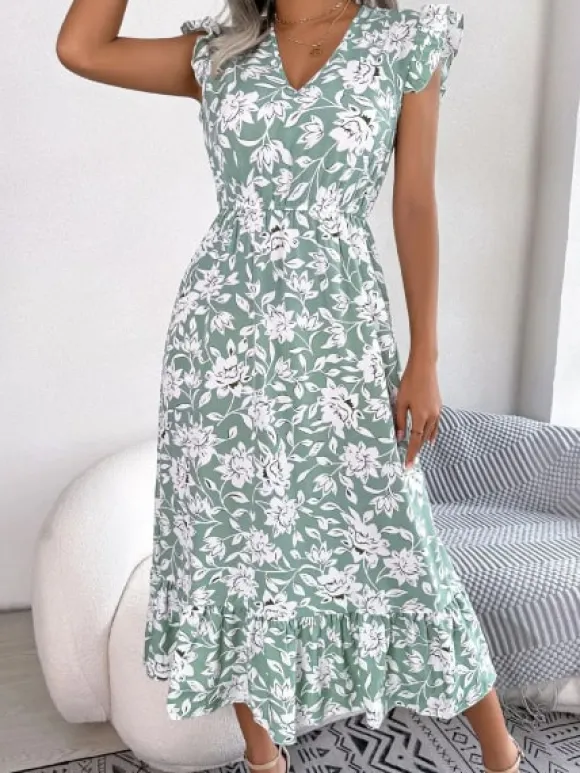 Fashion Princesse Fleurie Robe de Grossesse Fleurie Été