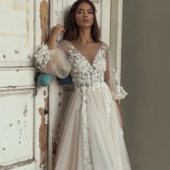 New Princesse Fleurie Robe de Mariée Bohème Fleurie