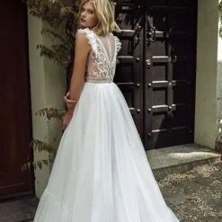 Fashion Princesse Fleurie Robe de Mariée Fleurie Champêtre