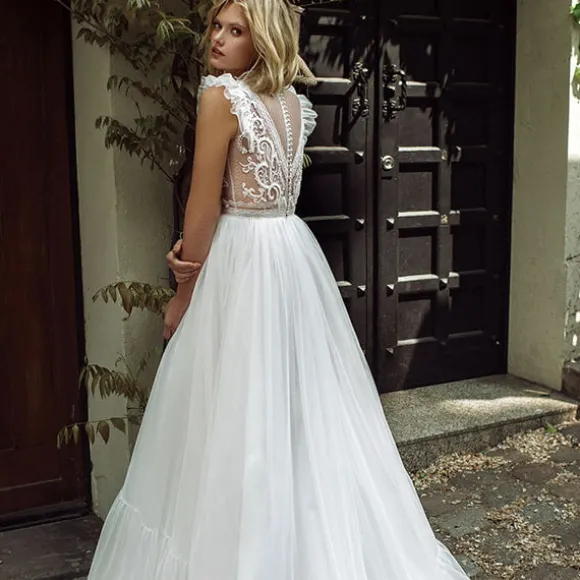 Fashion Princesse Fleurie Robe de Mariée Fleurie Champêtre