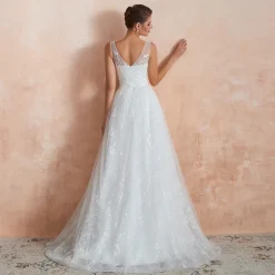 Clearance Princesse Fleurie Robe de Mariée Fleurie Dentelle