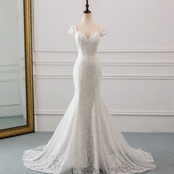 Hot Princesse Fleurie Robe de Mariée Fleurie Dos Nu