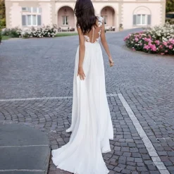 Discount Princesse Fleurie Robe de Mariée Fleurie Fendue