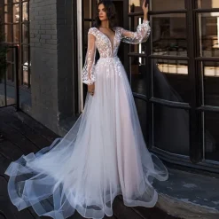 Sale Princesse Fleurie Robe de Mariée Fleurie Fluide