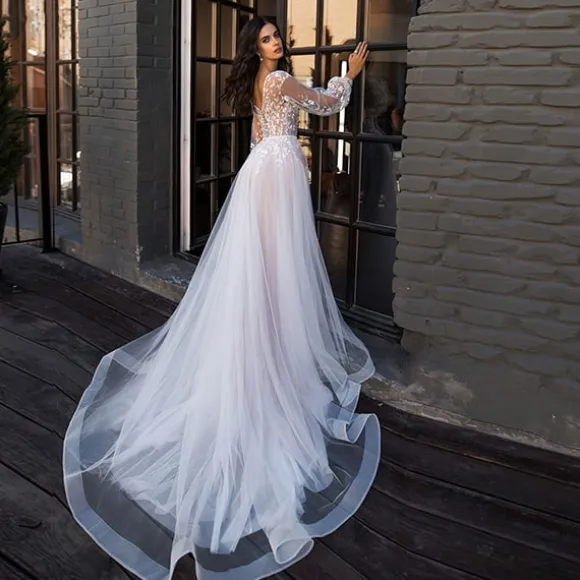Sale Princesse Fleurie Robe de Mariée Fleurie Fluide