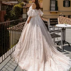 Online Princesse Fleurie Robe de Mariée Fleurie Haute Couture