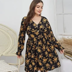 Cheap Princesse Fleurie Robe Fleurie Bohème Grande Taille