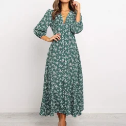 Hot Princesse Fleurie Robe Fleurie Boutonnée