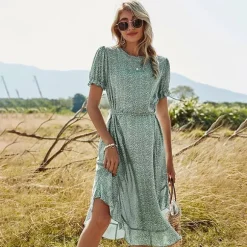Store Princesse Fleurie Robe Fleurie Col Rond