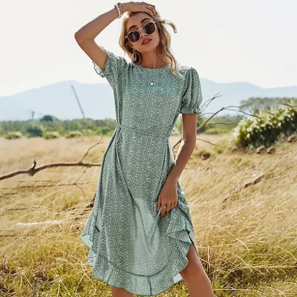 Store Princesse Fleurie Robe Fleurie Col Rond