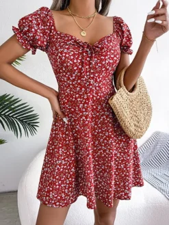 Sale Princesse Fleurie Robe Fleurie Courte Sexy